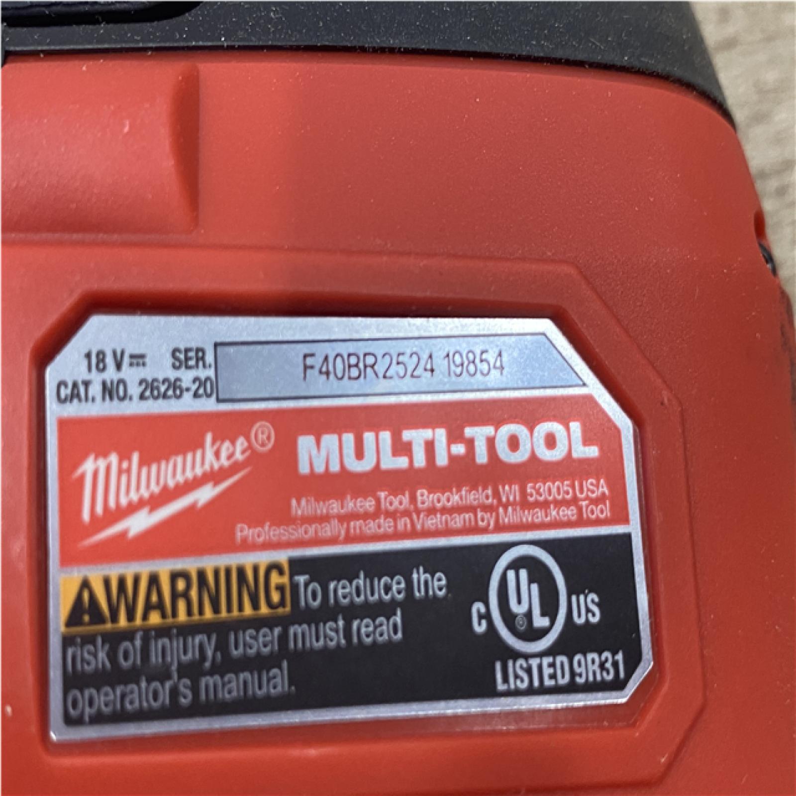 AS-IS Milwaukee 18V Lithium-Ion Cordless Oscillating Multi-Tool (Tool-Only)