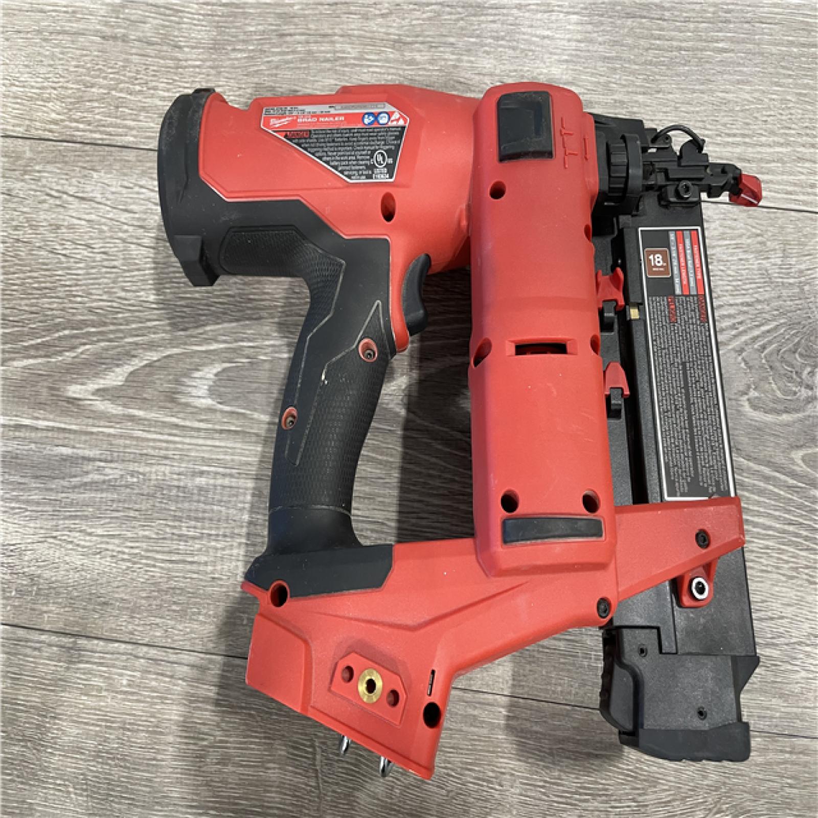 AS-IS Milwaukee FUEL 18-Volt Lithium-Ion Brushless Cordless Gen II 18-Gauge Brad Nailer (Tool-Only)