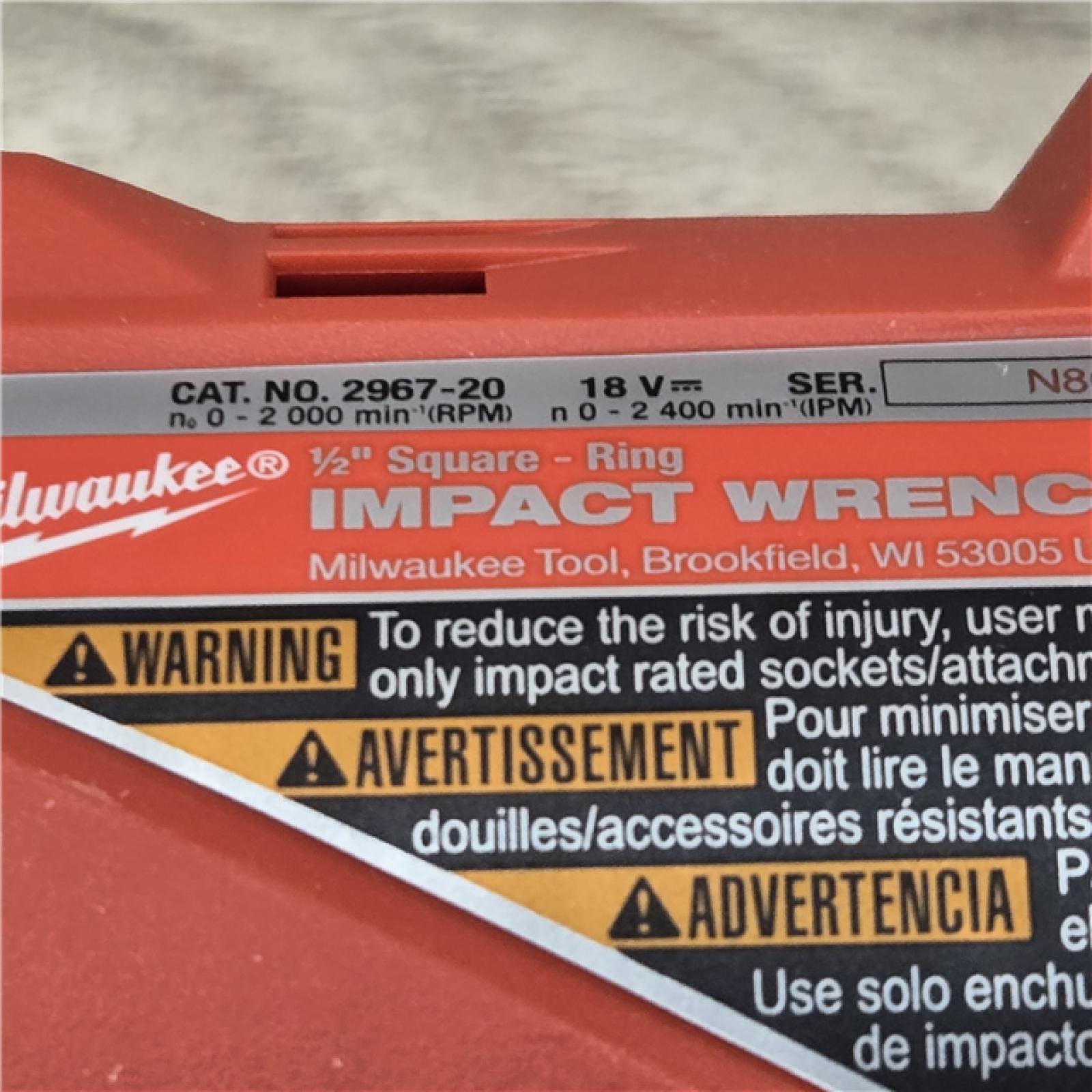 AS-IS Milwaukee M18 FUEL 18V Cordless 1/2 in. Impact Wrench (Tool-Only)