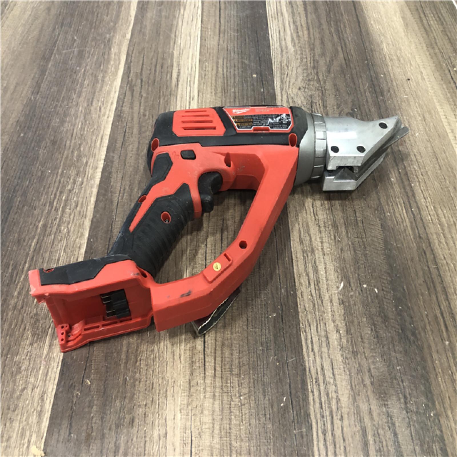 AS-IS Milwaukee 18-Volt Lithium-Ion Cordless 18-Gauge Double Cut Metal Shear (Tool-Only)