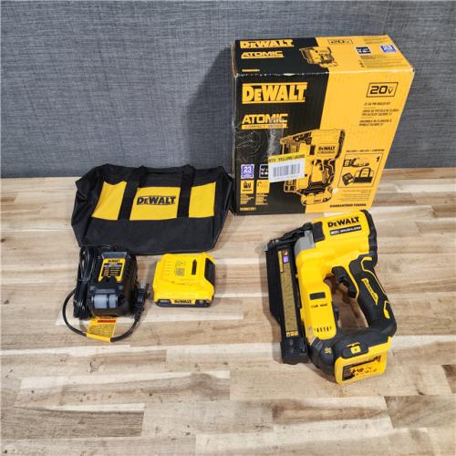 HOUSTON LOCATION - AS-IS DEWALT ATOMIC 20V MAX Lithium Ion Cordless 23 Gauge Pin Nailer Kit