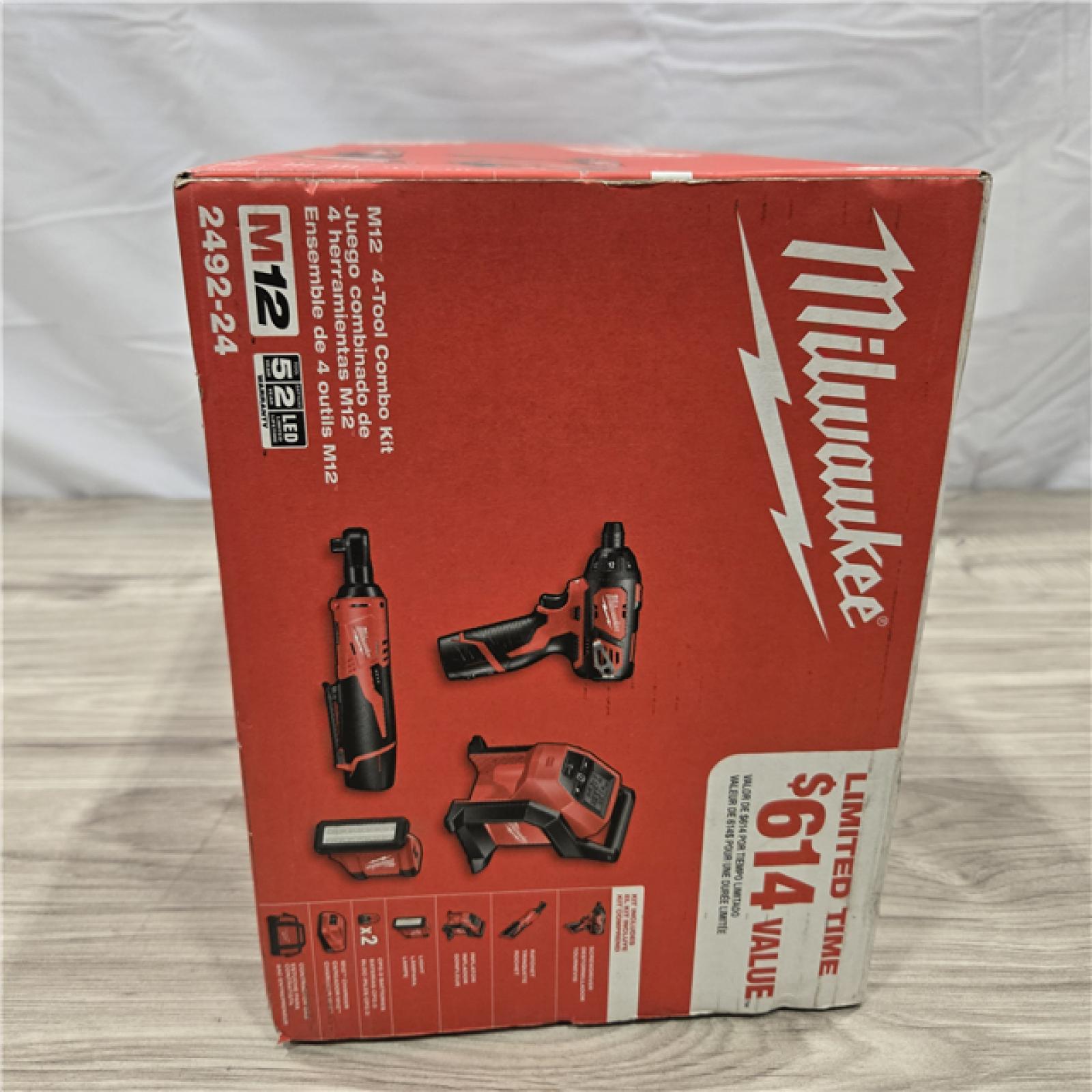 LIKE NEW! - 12V Cordless Power 4-Tool Combo Kit