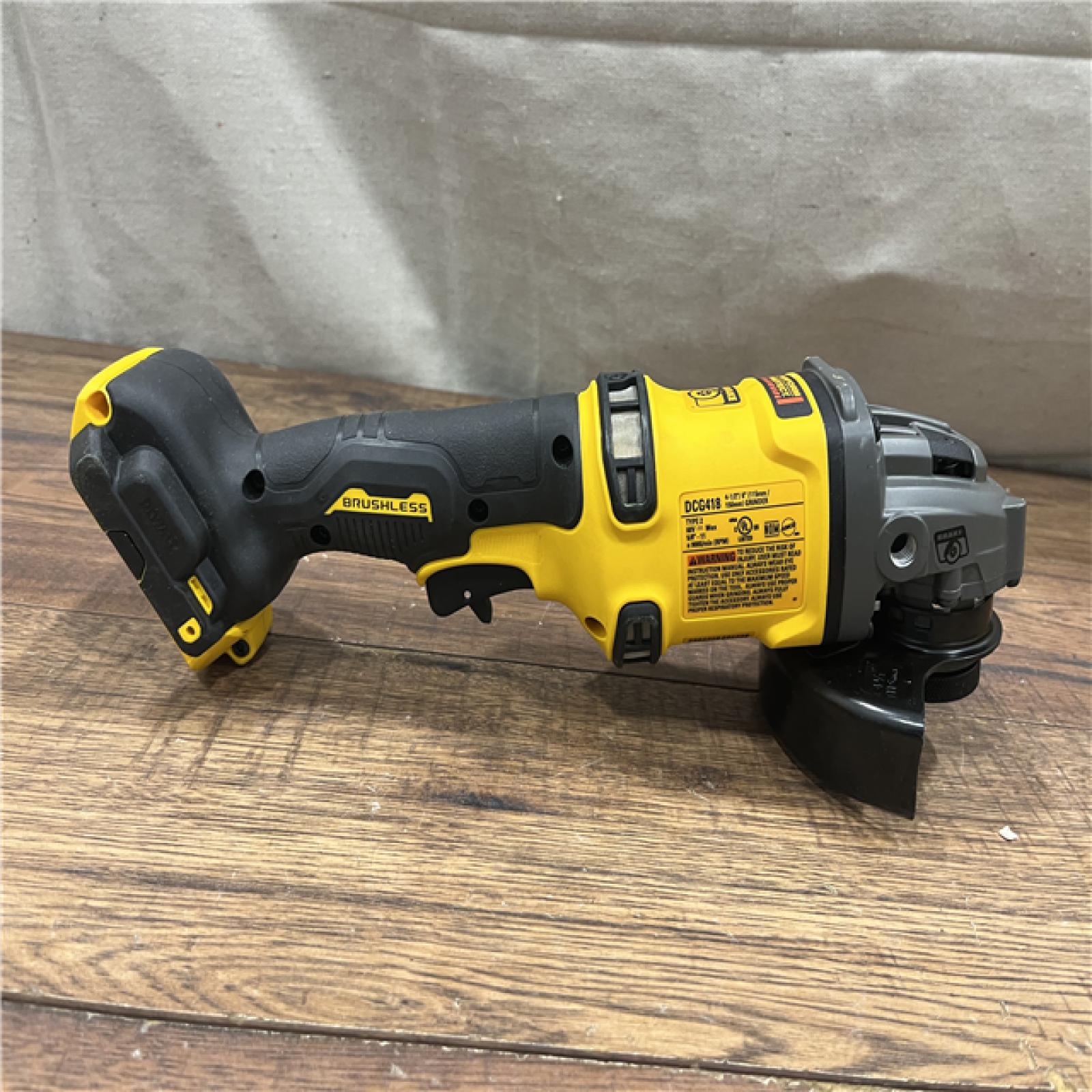 AS-IS DEWALT 60V MAX Cordless Brushless 4.5 in. to 6 in. Small Angle Grinder with Kickback Brake (Tool Only)