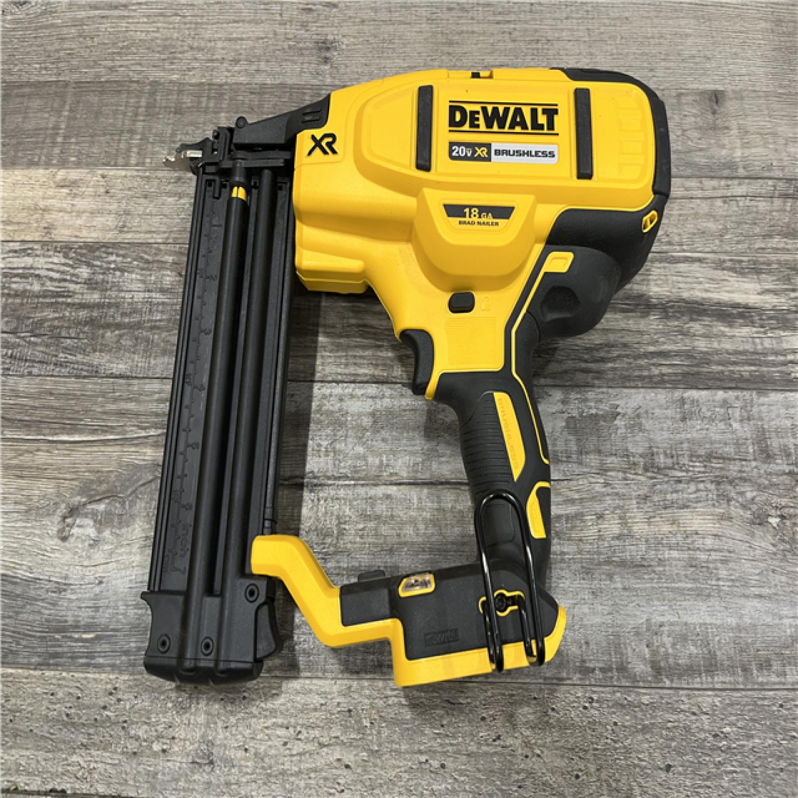 AS-IS DEWALT 20V MAX XR Lithium-Ion Electric Cordless 18-Gauge Brad Nailer (Tool Only)