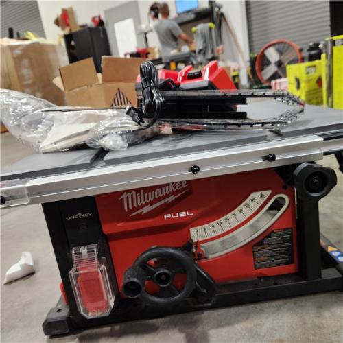 As-Is- Milwaukee M18 FUEL ONE-KEY 18- Volt Lithium-Ion Brushless Cordless 8-1/4 in. Table Saw Kit W/(1) 12.0Ah Battery & Rapid Charger