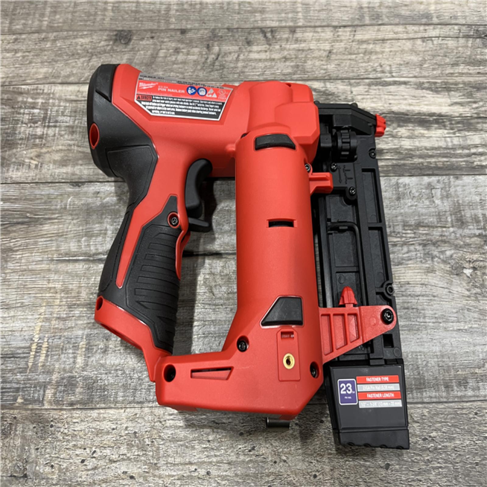 AS-IS Milwaukee 12-Volt 23-Gauge Lithium-Ion Cordless Pin Nailer (Tool-Only)