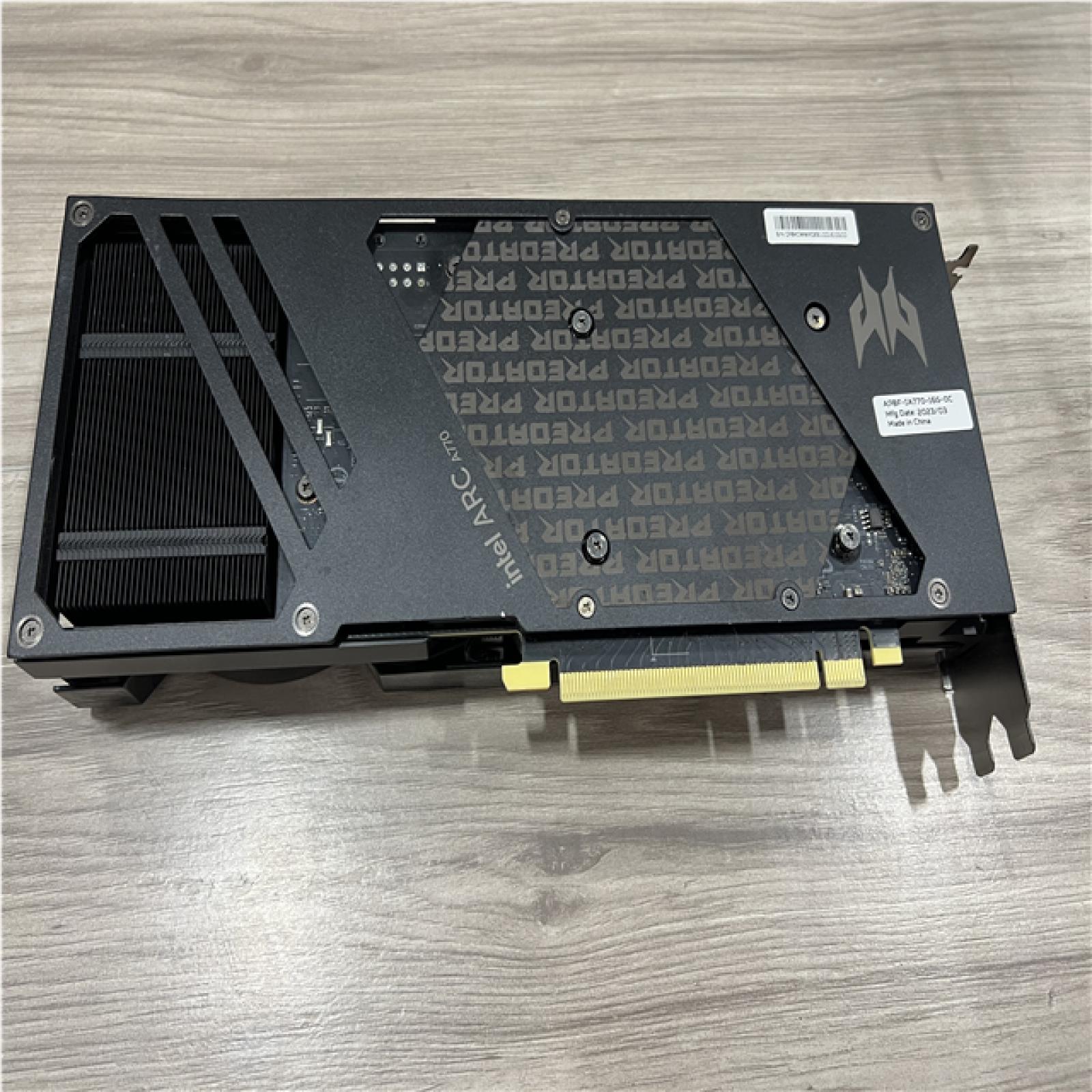 AS-IS Acer Predator BiFrost Intel Arc A770 OC 16GB GDDR6APBF-IA770-16G-OC