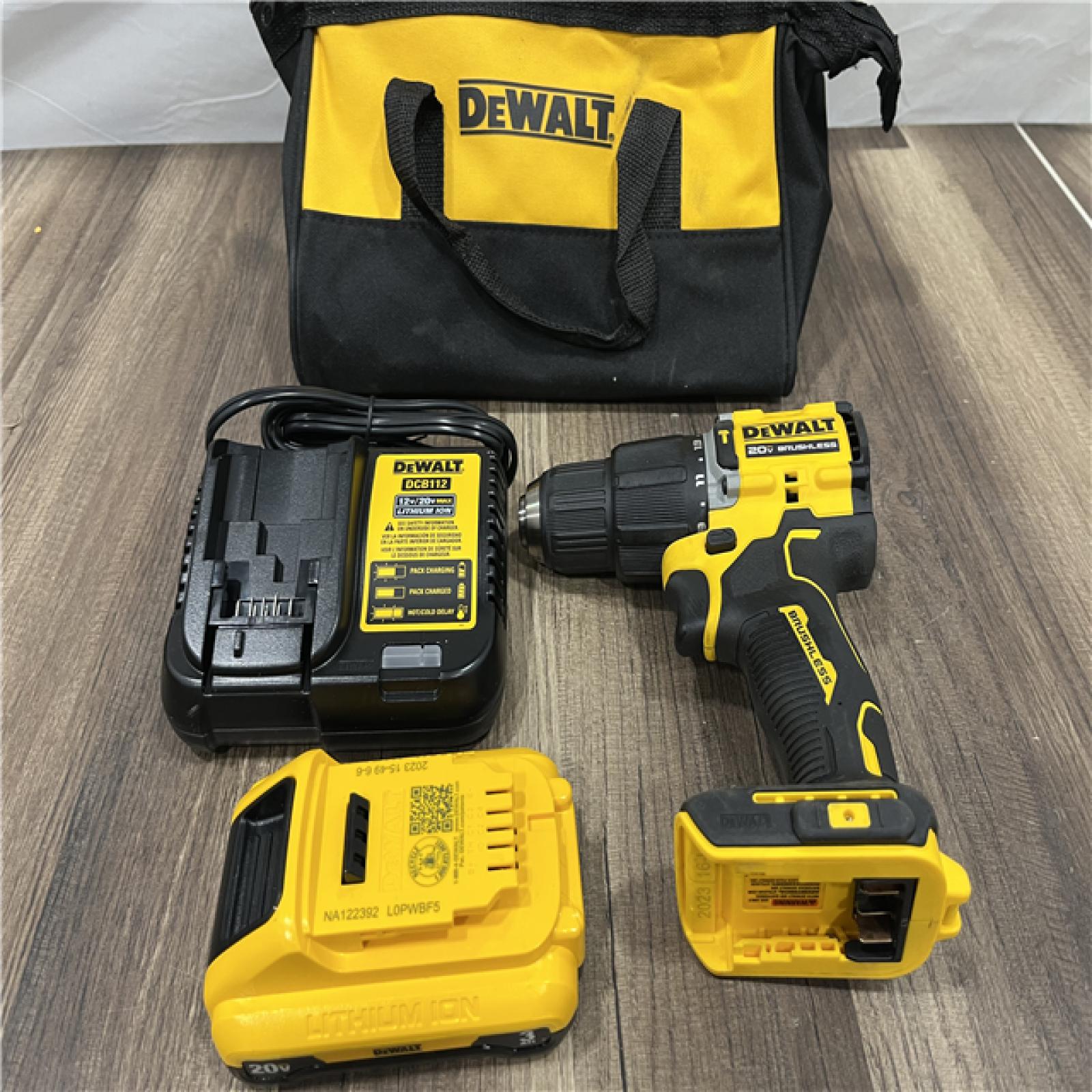GOOD DEWALT ATOMIC 20-Volt Lithium-Ion Cordless 1/2 in. Compact Hammer Drill with 3.0Ah Battery, Charger and Bag