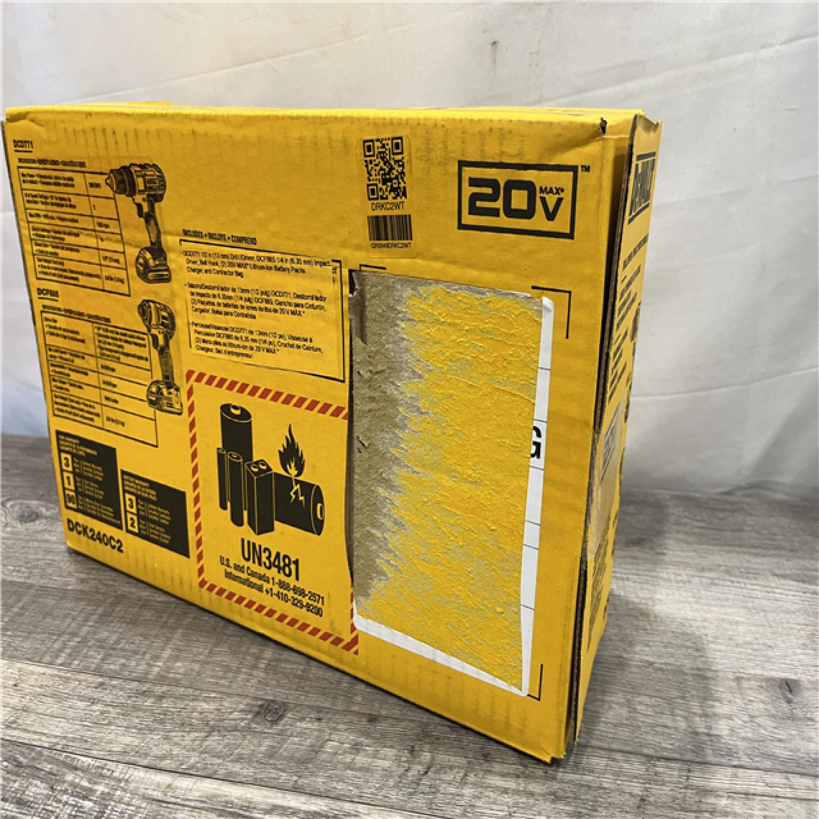 NEW - DEWALT 20V MAX Cordless Drill/Impact 2 Tool Combo Kit