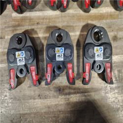 HOUSTON LOCATION - AS-IS Milwaukee 49-16-2662R 1/4, 3/8, 1/2, 5/8, 3/4, 7/8, 1 1/8 PRESS JAWS for M18