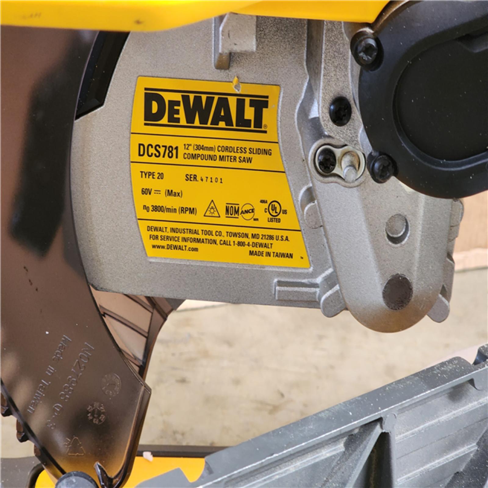 HOUSTON LOCATION - AS-IS DEWALT 60V Lithium-Ion 12 in. Cordless Sliding Miter Saw (Tool Only)