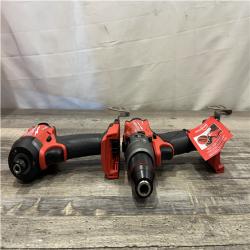 AS-IS Milwaukee FUEL 18V Lithium-Ion Brushless Cordless Hammer Drill and Impact Driver Combo Kit