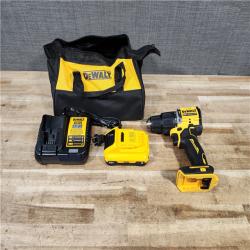 HOUSTON LOCATION - AS - IS DEWALT ATOMIC 20V Cordless 1/2 in. Compact Hammer Drill Kit