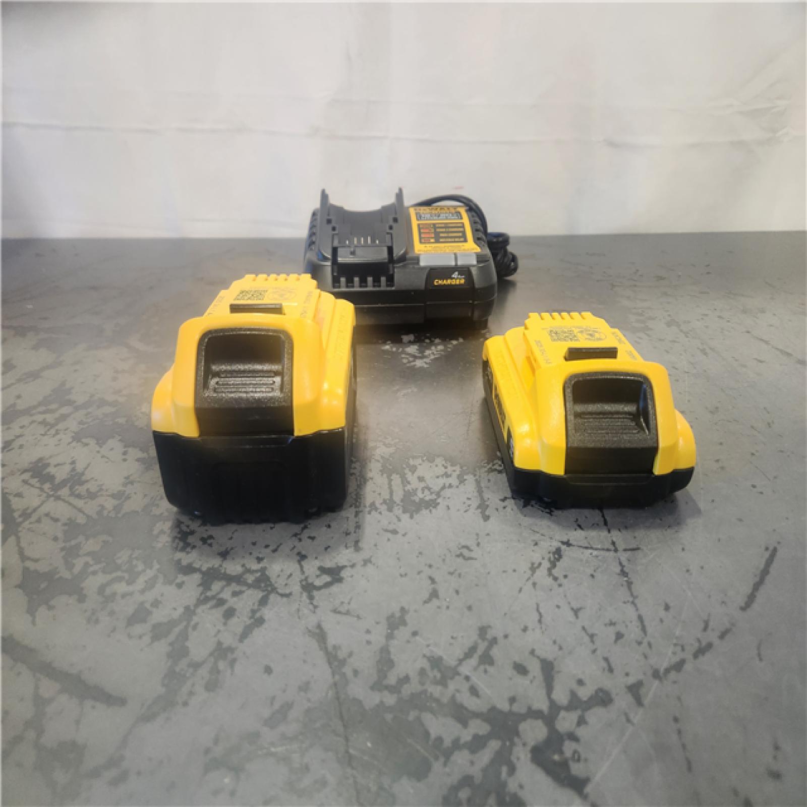 AS-IS- DEWALT 20V MAX Lithium-Ion Battery Kit with 5.0Ah and 2.0Ah Battery and Charger