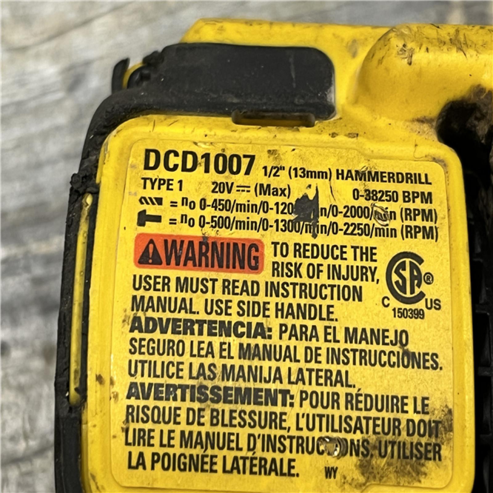 AS-IS DEWALT 20V XR Lithium-Ion Cordless Hammer Drill Kit
