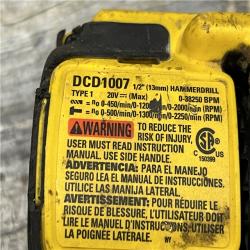 AS-IS DEWALT 20V XR Lithium-Ion Cordless Hammer Drill Kit