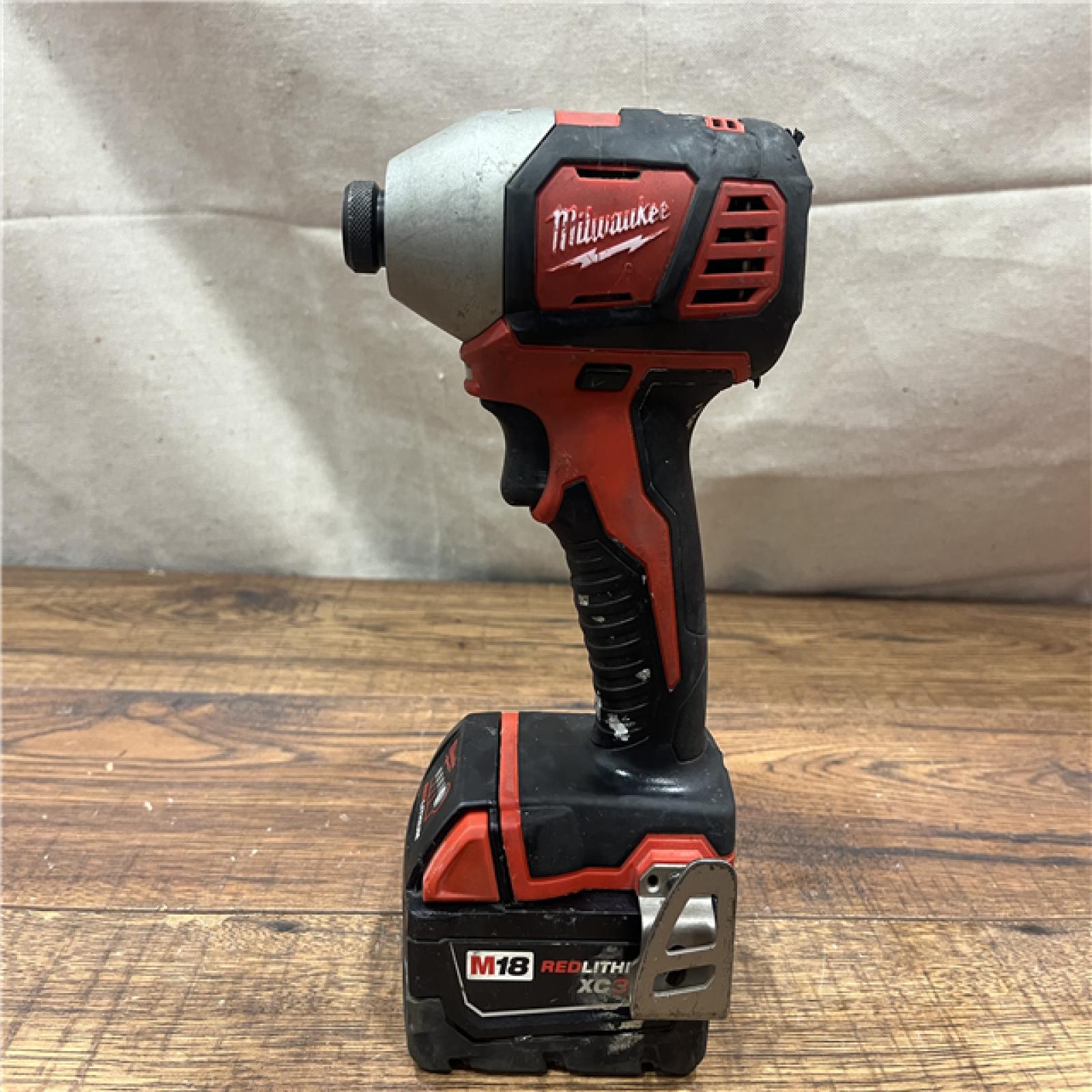 AS-IS MILWAUKEE M18 FUEL 18V Lithium-Ion Brushless Cordless Hammer Drill and Impact Driver Combo Kit (2-Tool) with 2 Batteries