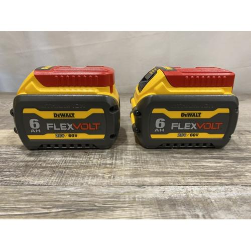 AS-IS DEWALT FLEXVOLT 20V/60V MAX Lithium-Ion 6.0Ah Battery Pack (2 Pack)