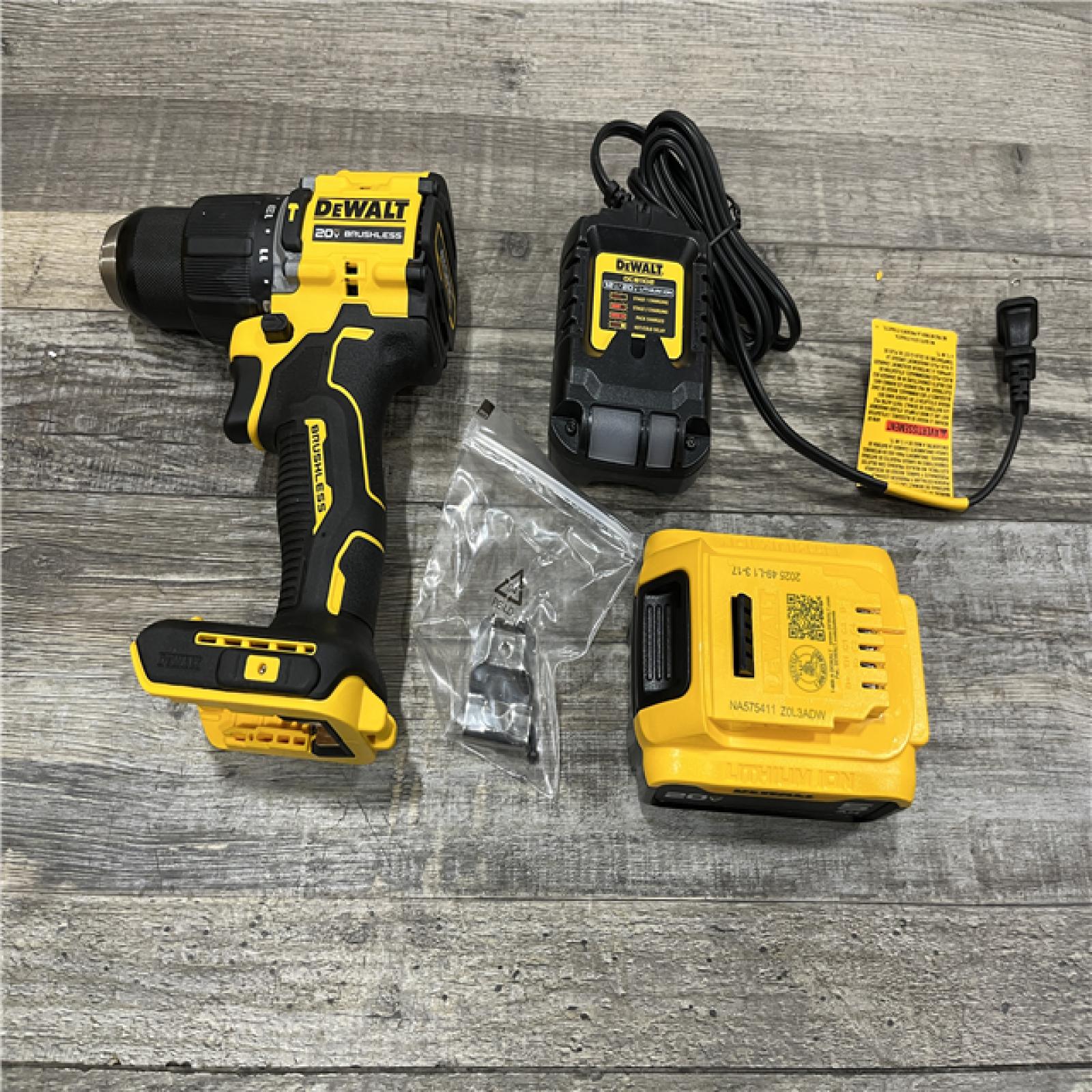 AS-IS DEWALT ATOMIC 20V Lithium-Ion Cordless 1/2 in. Hammer Drill Kit