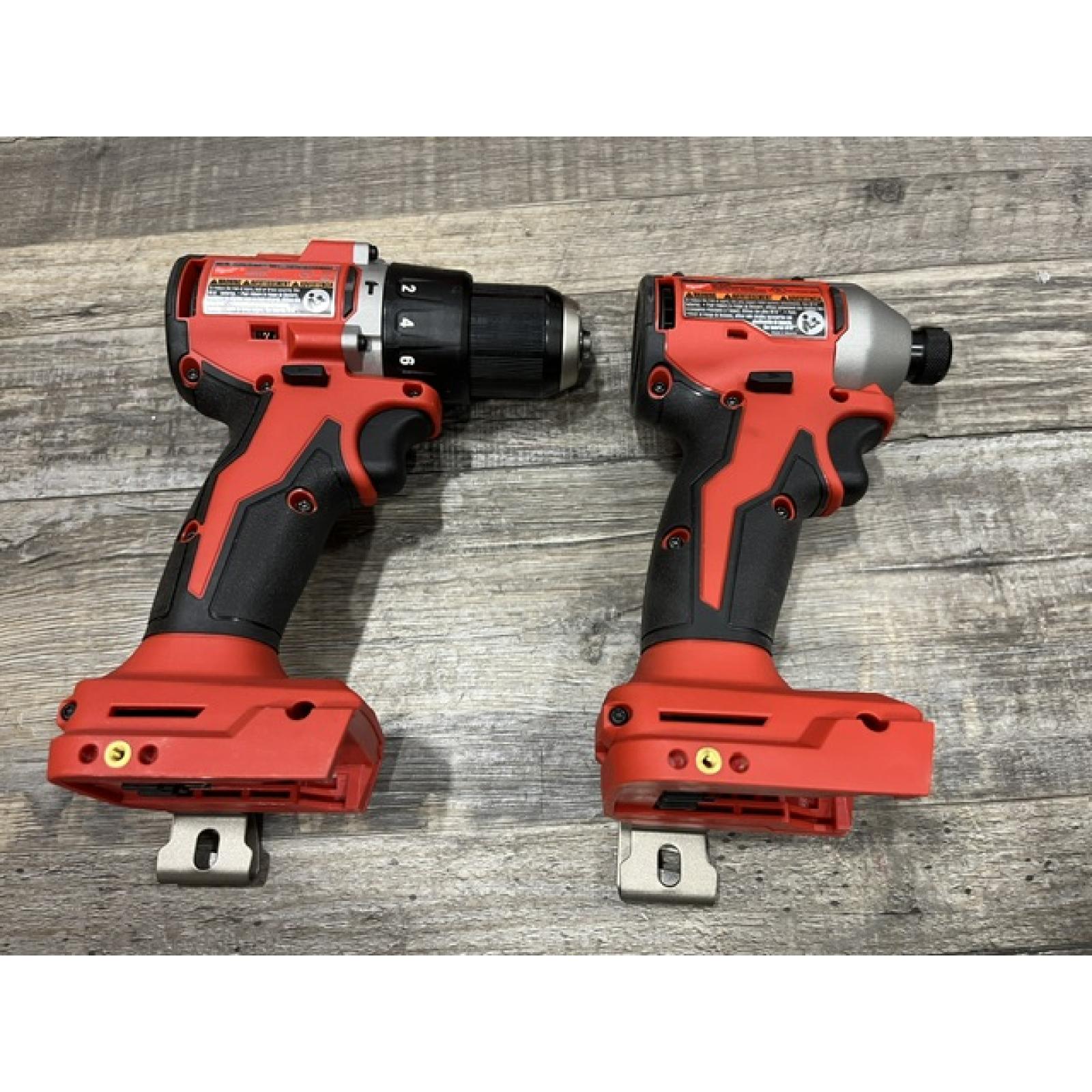 AS-IS Milwaukee 18-Volt Lithium-Ion Brushless Cordless Compact Hammer Drill/Impact Combo Kit