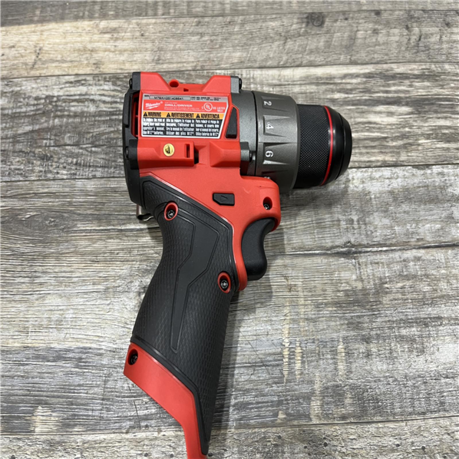 AS-IS Milwaukee FUEL 12V Lithium-Ion Brushless Cordless 1/2 in. Drill Driver (Tool-Only)