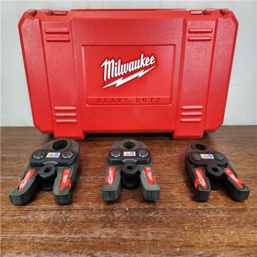 AS-IS Milwaukee M18 1/2 in. - 1 in. Black Iron Press Tool Jaw Kit (3 Jaws)