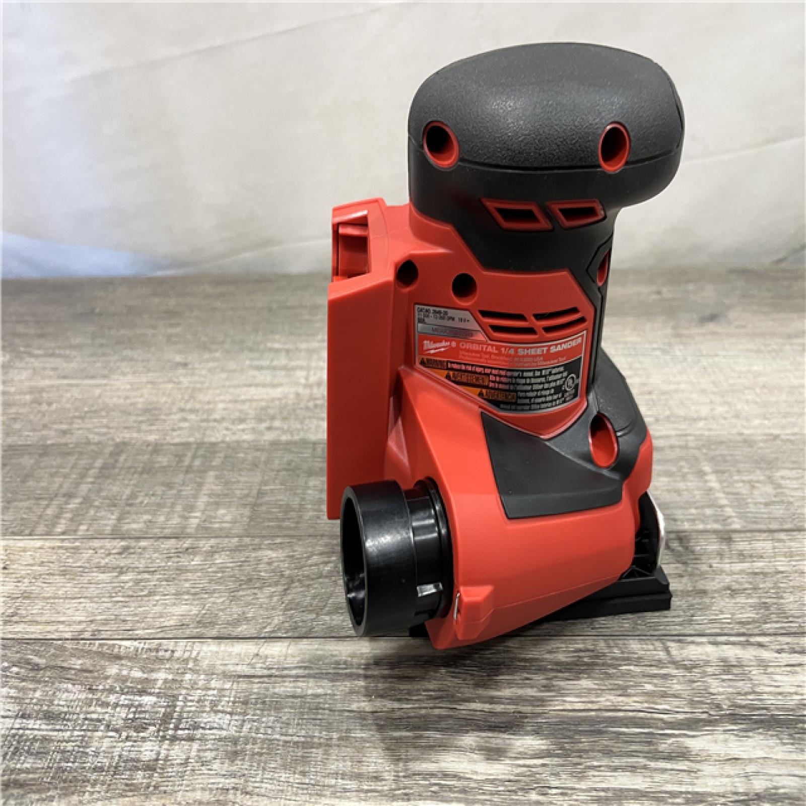 AS-IS Milwaukee 18V Lithium-Ion Cordless 1/4 in. Sheet Sander (Tool-Only)