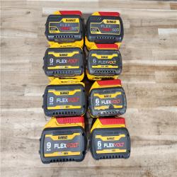 HOUSTON LOCATION - AS-IS DEWALT FLEXVOLT BATTERY PACK QTY - 8