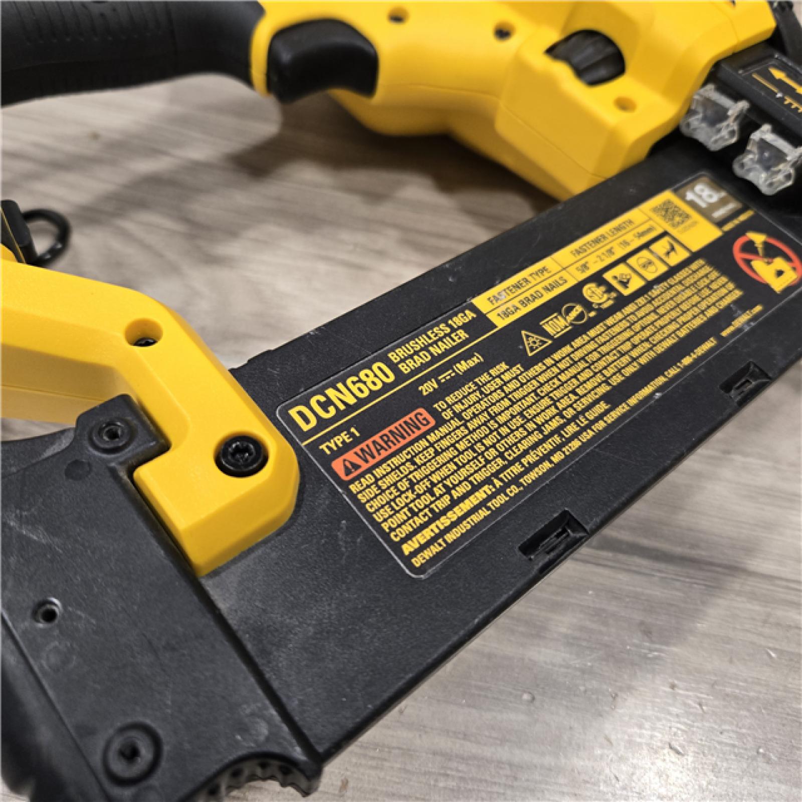 AS-IS DeWalt 20V MAX XR Lithium-Ion Cordless 18-Gauge Brad Nailer (Tool Only)