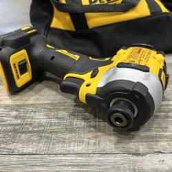 AS-IS DEWALT ATOMIC 20V MAX Lithium-Ion Cordless 1/4 in. Brushless Impact Driver Kit