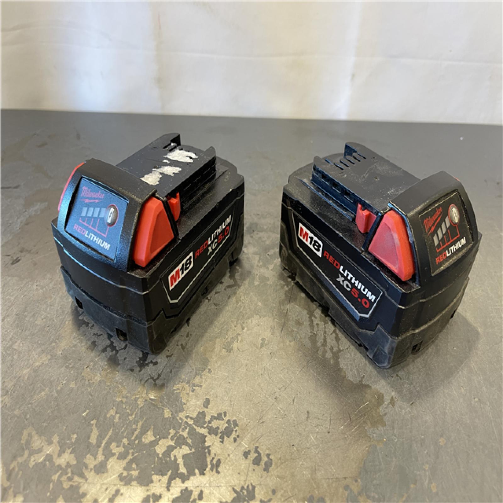 AS-IS - Milwaukee M18 18-Volt Lithium-Ion XC Starter Kit with Two 5.0Ah Batteries and Charger