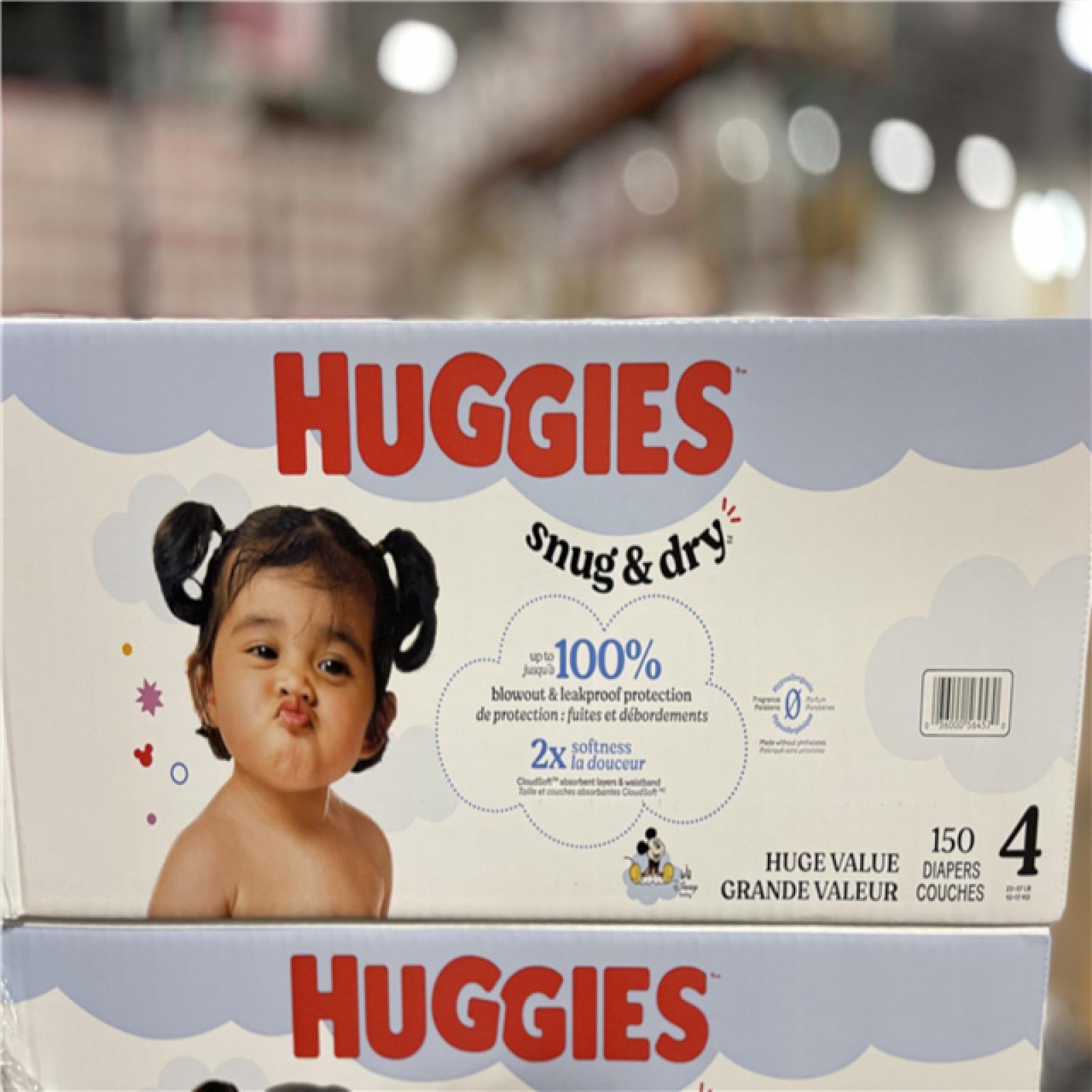 DALLAS LOCATION - Huggies Size 4 Diapers  Snug & Dry Baby PALLET-(30 CASES)