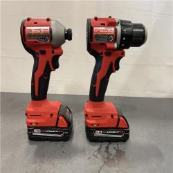 AS-IS - Milwaukee M18 18V Lithium-Ion Brushless Cordless Compact Drill/Impact Combo Kit