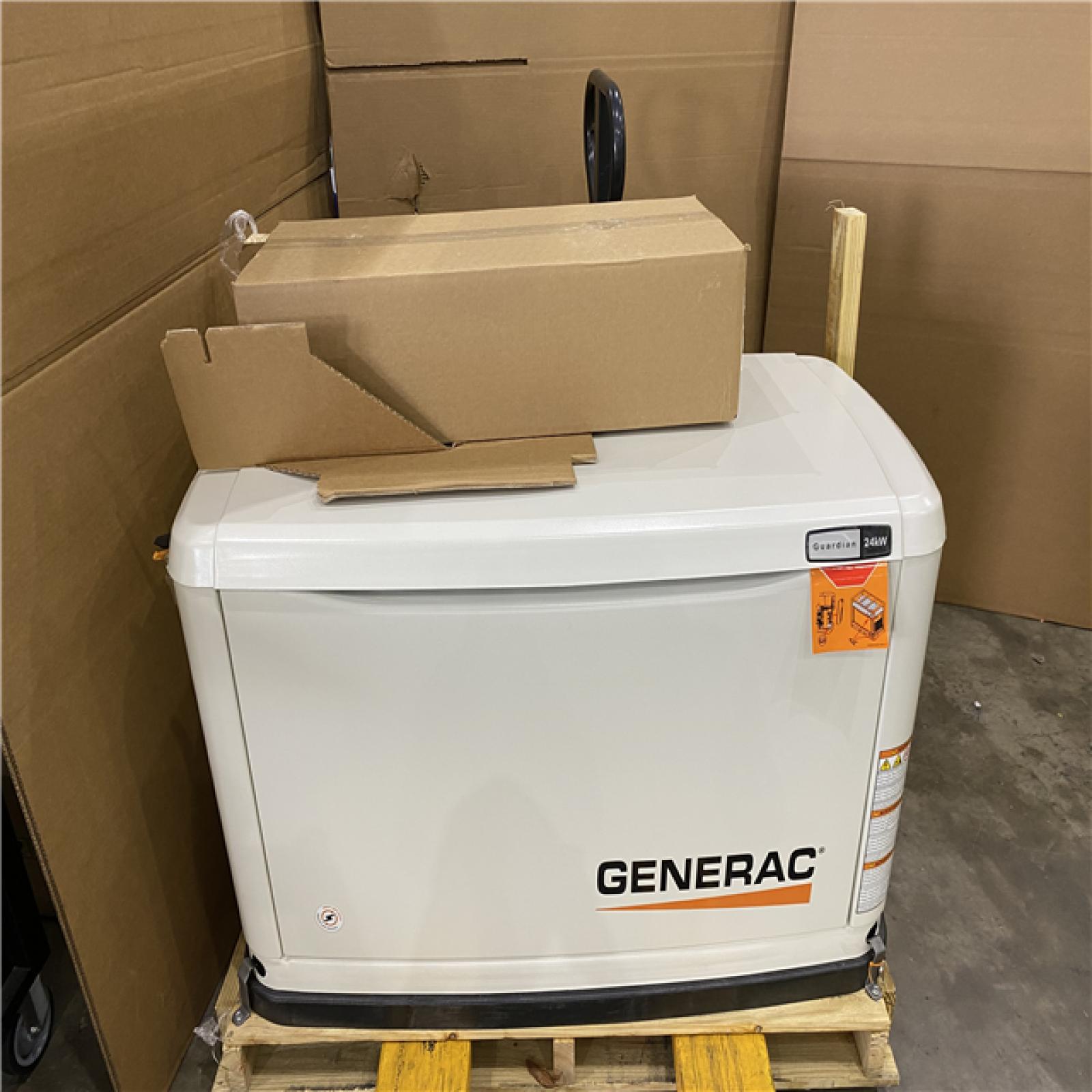 Houston Location- AS-IS - 24,000 Watt - Dual Fuel Air- Cooled Whole House Home Standby Generator