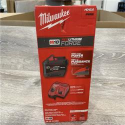 NEW - Milwaukee 18-Volt Lithium-Ion REDLITHIUM FORGE Starter Kit with 12. 0Ah Battery and Charger
