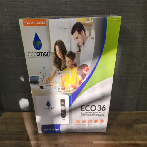 HOUSTON LOCATION - AS-IS (NEW) ECOSMART ECO36 TANKLESS ELECTRIC WATER HEATER