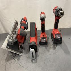 AS-IS - Milwaukee M18 18-Volt Lithium-Ion Brushless Cordless Combo 4 Tool Kit