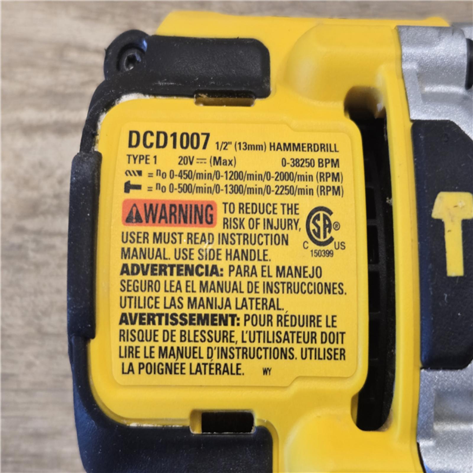 AS-IS DEWALT 20V XR Cordless Hammer Drill Kit