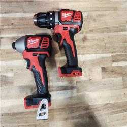 HOUSTON LOCATION - AS-IS Milwaukee 18V Lithium-Ion Cordless Drill Driver/Impact Driver Combo Kit