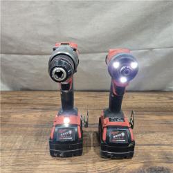 AS-IS MILWAUKEE M18 FUEL 18V Lithium-Ion Brushless Cordless Hammer Drill and Impact Driver Combo Kit (2-Tool) with 2 Batteries