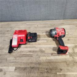 HOUSTON LOCATION - AS-IS Milwaukee M18 1/2 in. Cordless Brushless High Torque Impact Wrench Kit (Battery & Charger)