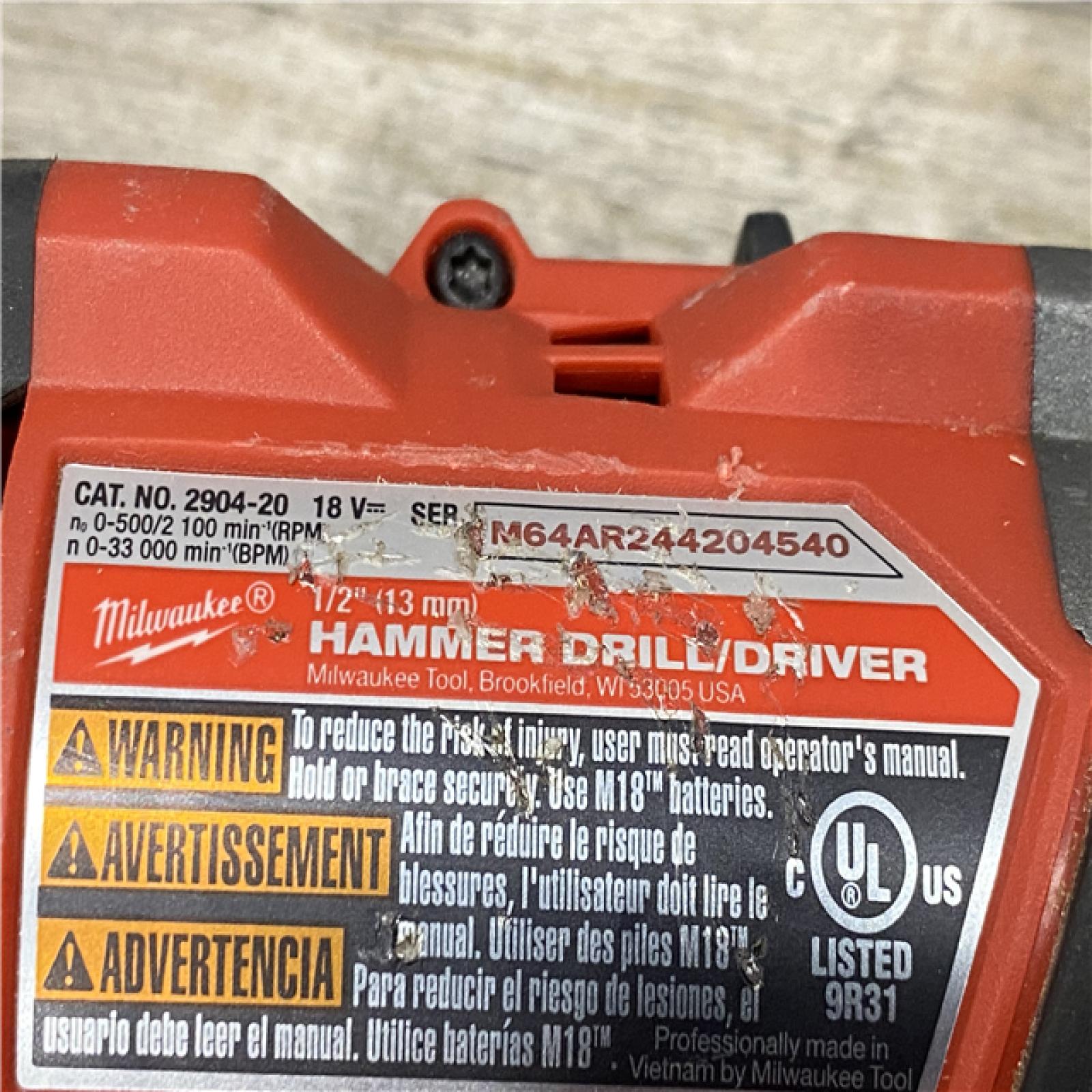 AS-IS Milwaukee FUEL 18V Lithium-Ion Brushless Cordless Hammer Drill and Impact Driver Combo Kit