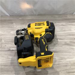 AS-IS DEWALT 20V MAX Lithium-Ion 15-Degree Electric Cordless Roofing Nailer Kit