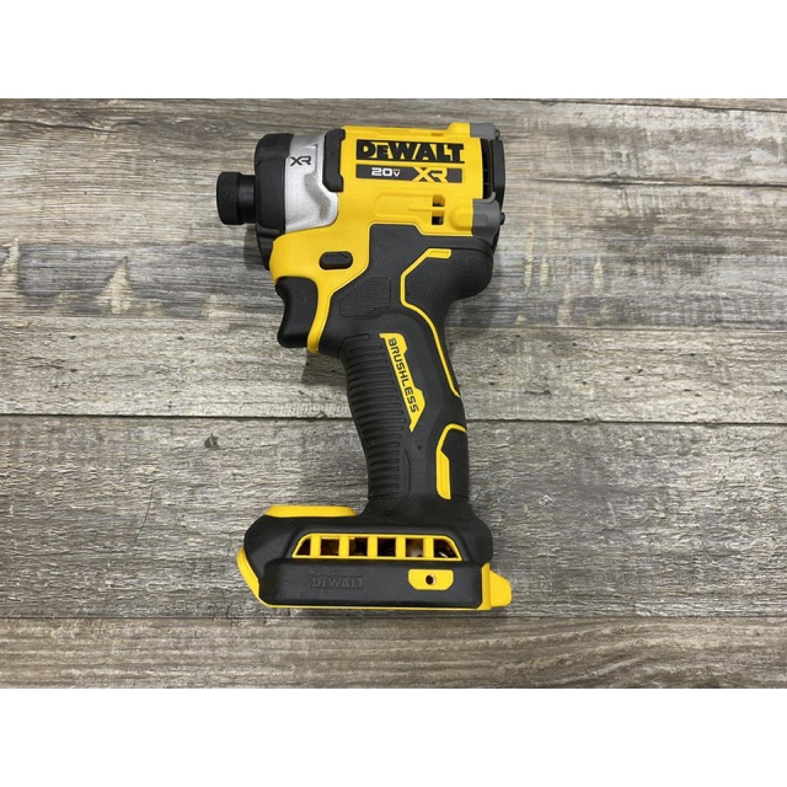 AS-IS DEWALT 20V MAX XR Lithium-Ion Brushless Cordless 3-Speed High Torque 1/4 in. Impact Driver Kit