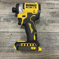 AS-IS DEWALT 20V MAX XR Lithium-Ion Brushless Cordless 3-Speed High Torque 1/4 in. Impact Driver Kit