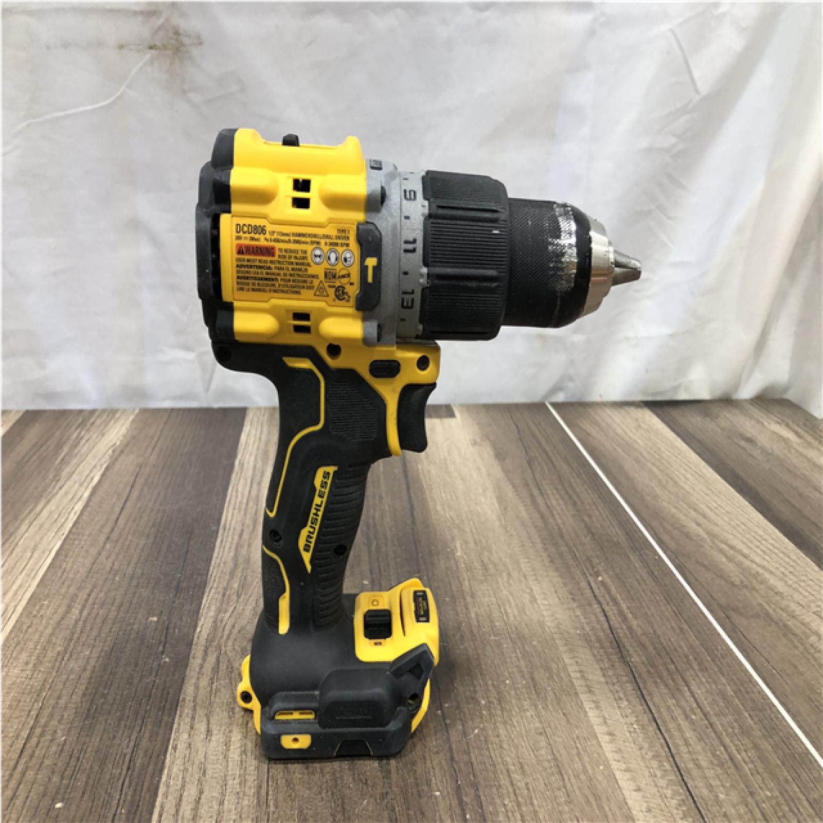 AS-IS DEWALT 20V XR Brushless Cordless 1/2 in. Hammer Drill (Tool-Only)