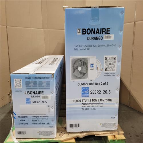 California NEW Bonaire Durango Split Air Conditioner (Damaged Boxes)