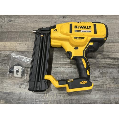 AS-IS DEWALT 20V MAX XR Lithium-Ion Electric Cordless 18-Gauge Brad Nailer (Tool Only)