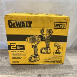 NEW - DEWALT 20V MAX Brushless 1/2 in. Drill Driver & 1/4 in. Impact Driver Kit