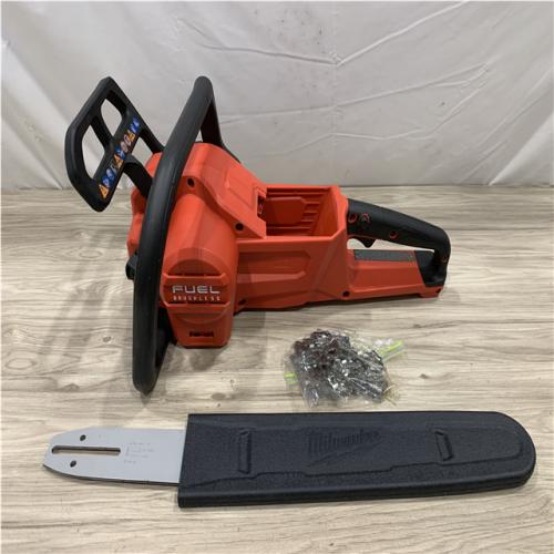 AS-IS Milwaukee FUEL 16 in. 18V Lithium-Ion Brushless Battery Chainsaw (Tool-Only)
